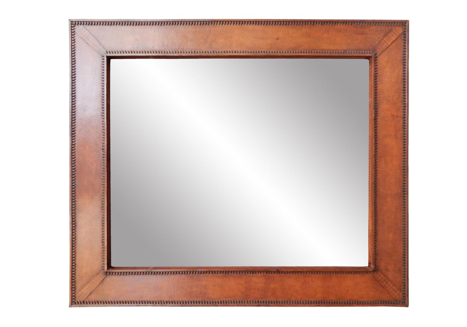 leather frames mirror