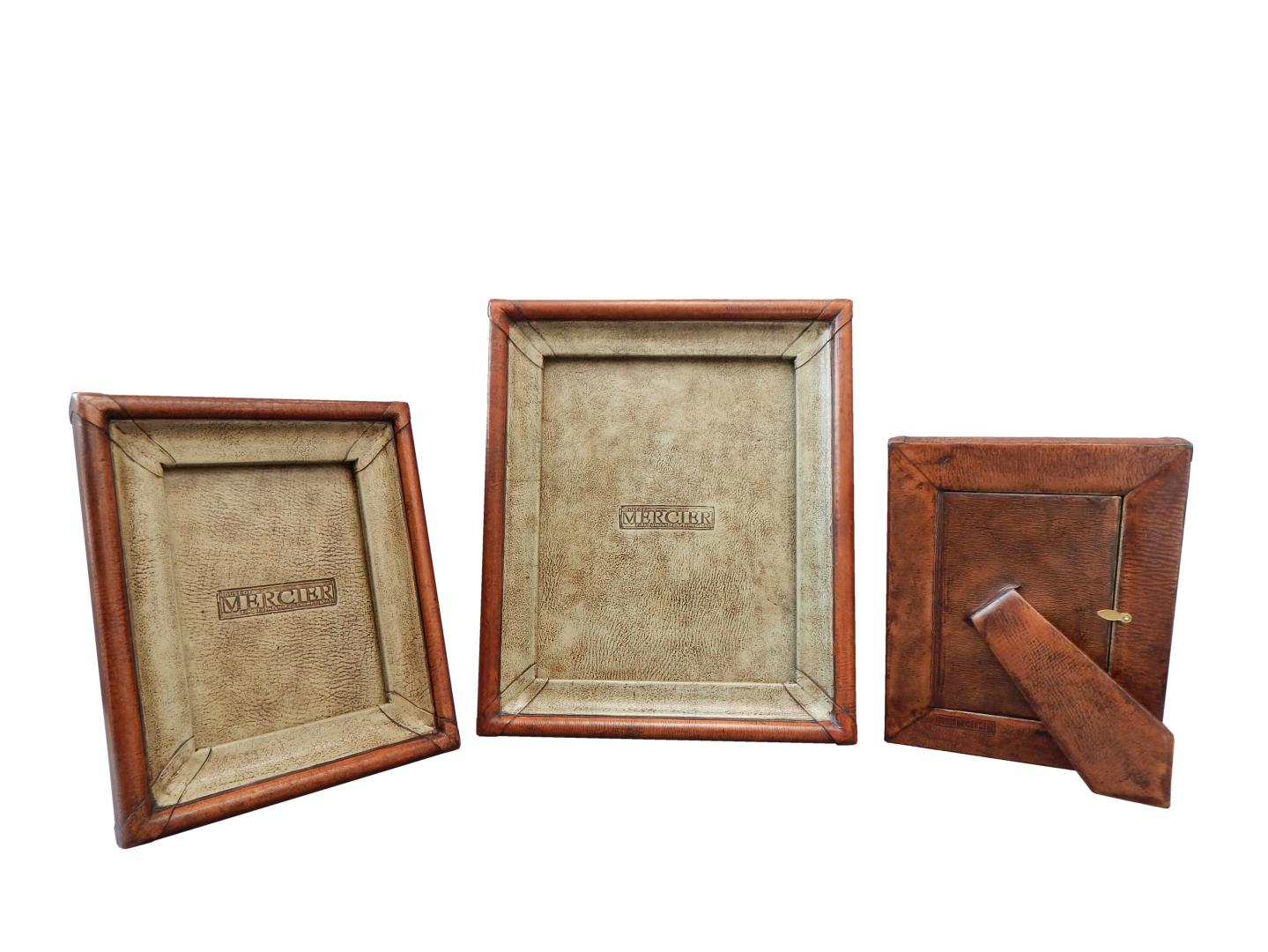 leather photo frame with Distress