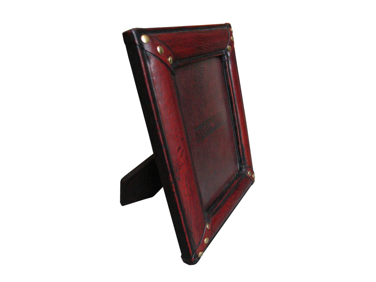 leather photo frame with Distress