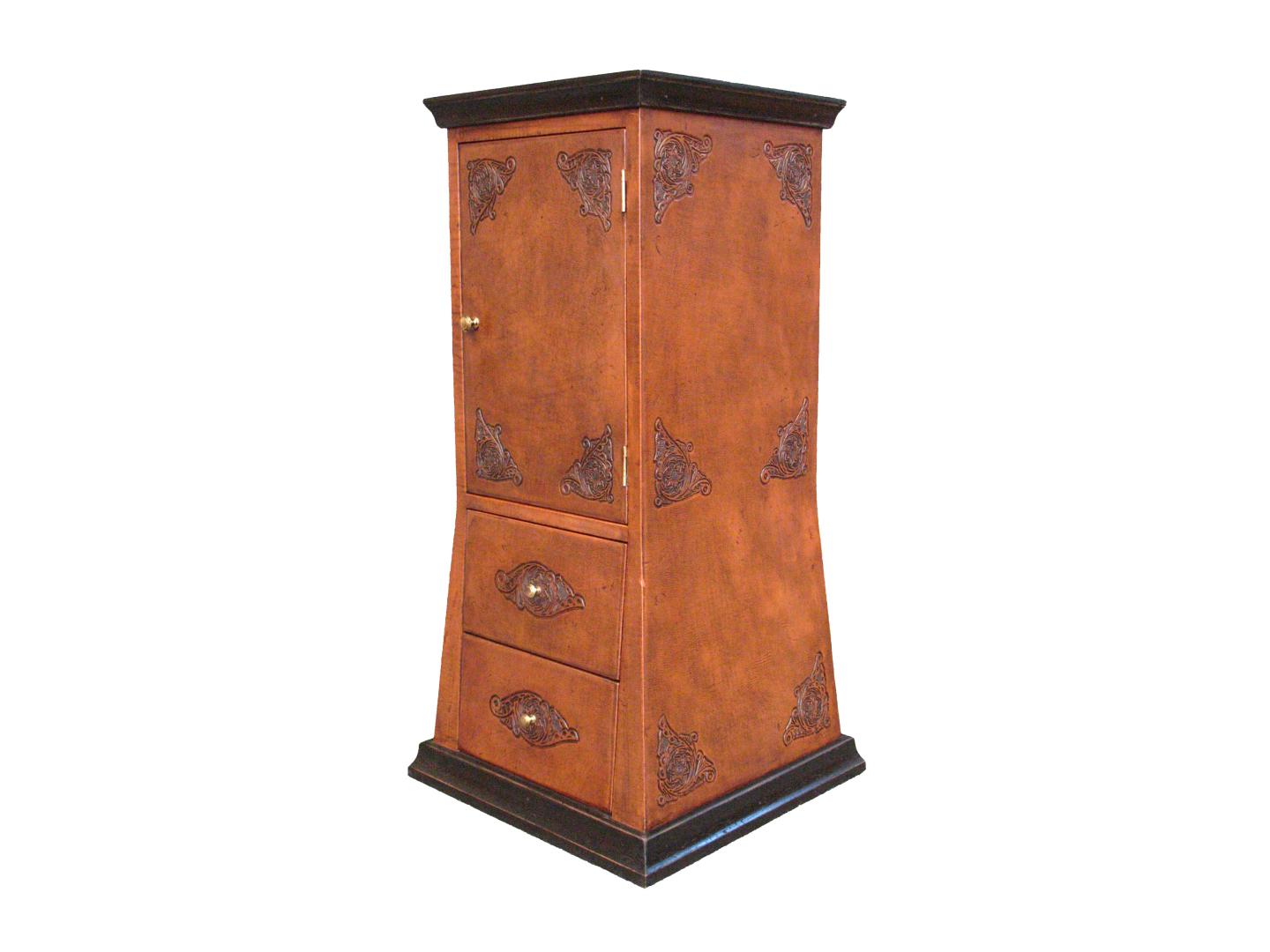 leather Chest Pedestal