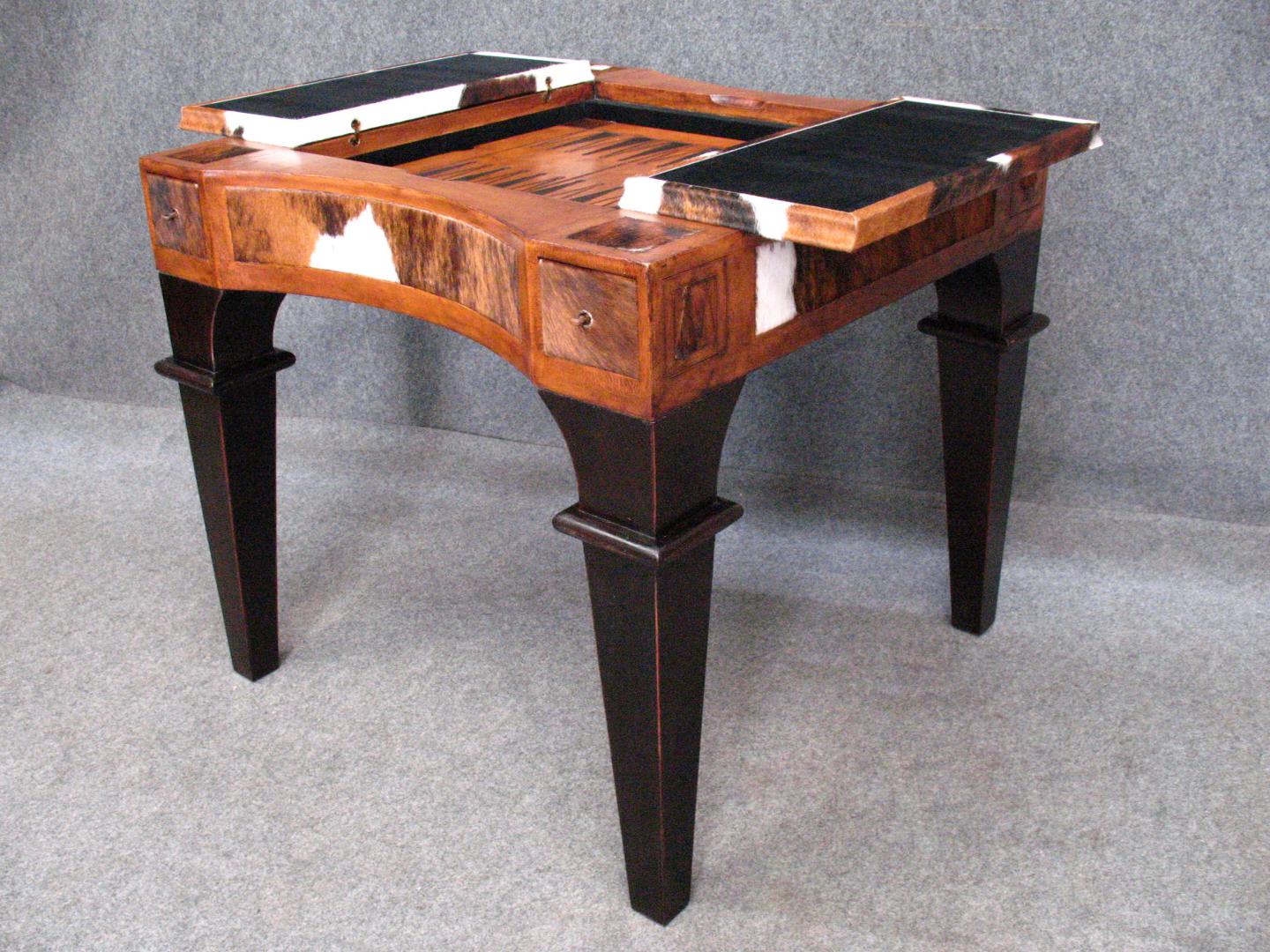 leather Cowhide Cintra Game Table