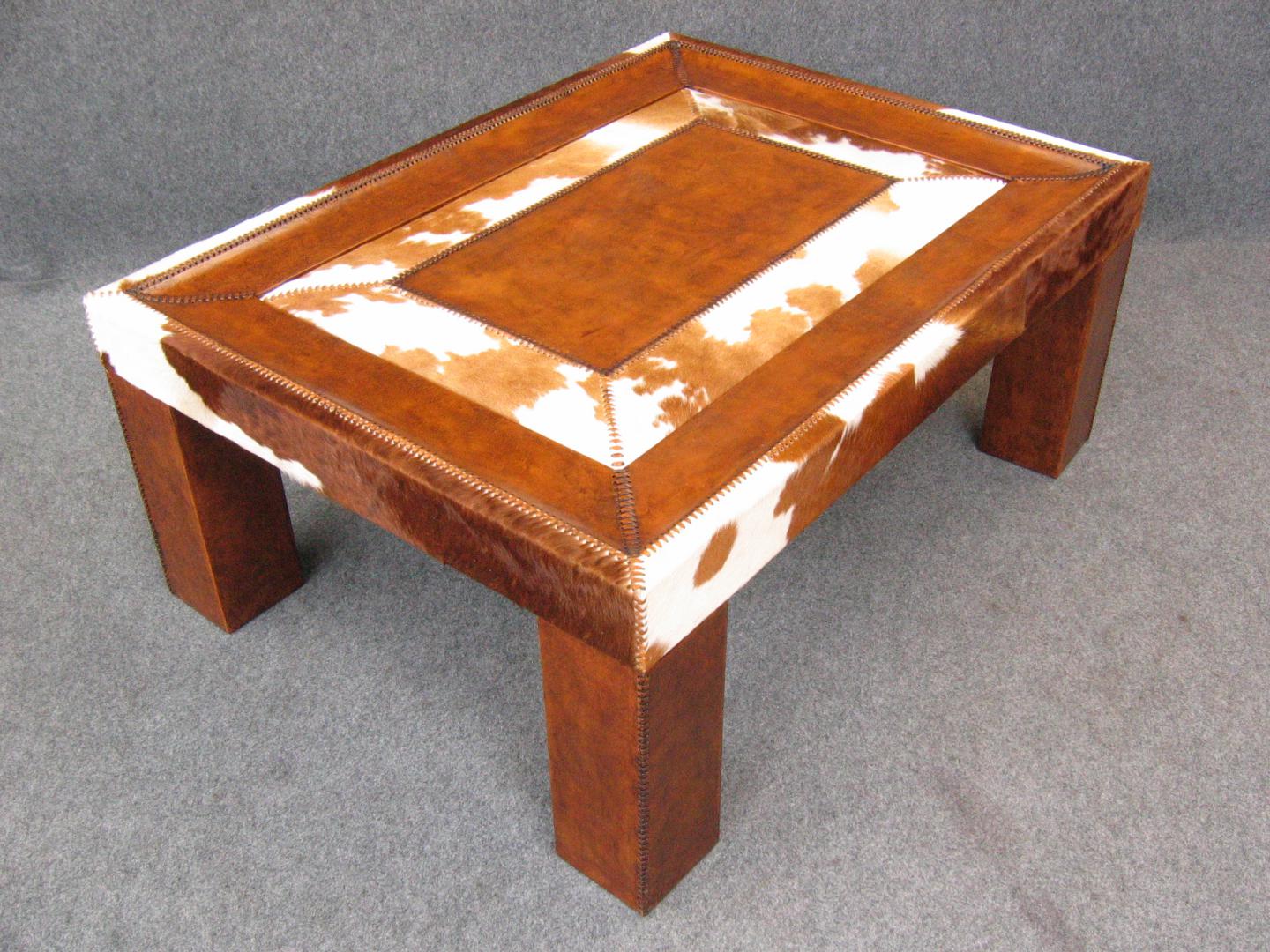 Cowhide real Table